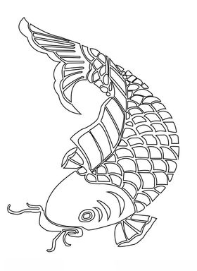 鱼线稿