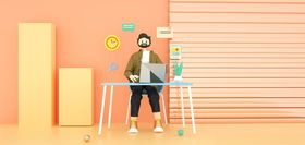 C4D模型卡通人
