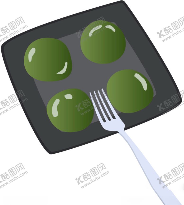 编号：99012409232011055351【酷图网】源文件下载-手绘青团插画图片