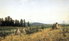 希施金树林风景油画