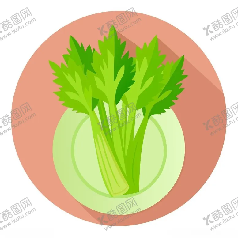 编号：61715602250503513055【酷图网】源文件下载-盘子里的芹菜