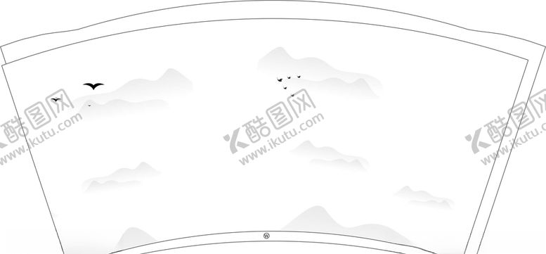 编号：40717109142137519534【酷图网】源文件下载-古风纸杯平面图