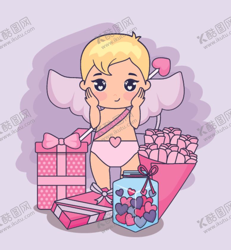 编号：59131009150858023630【酷图网】源文件下载-可爱小天使