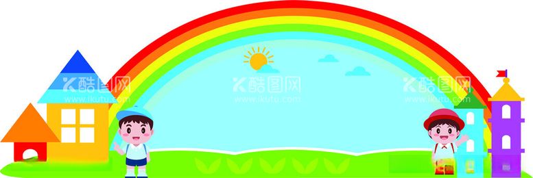 编号：35768312141213555904【酷图网】源文件下载-幼儿园异形展牌宣传牌