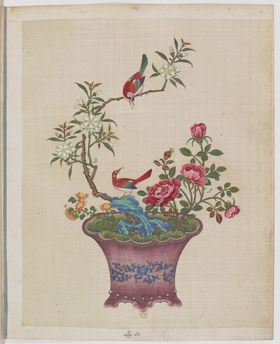 盆景花鸟