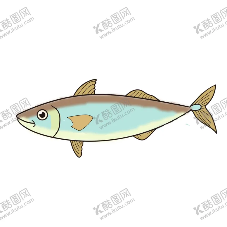 编号：24788803311729287305【酷图网】源文件下载-绿色漂亮的小鱼插画