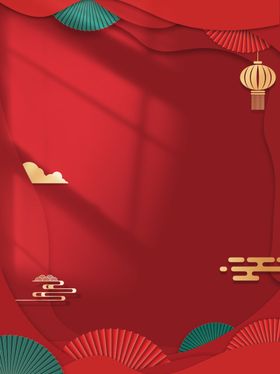 中国风背景广告设计电商海报展台