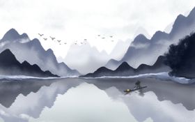 唯美意境山水