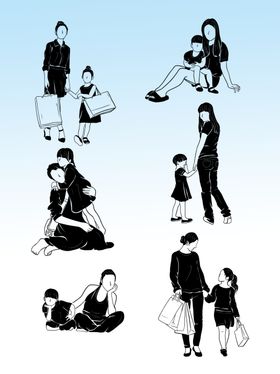 亲子互动剪影