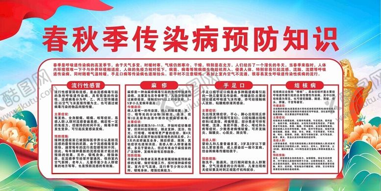 编号：30653401310253401642【酷图网】源文件下载-春秋季传染病预防知识