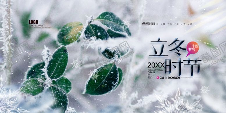 编号：63817305240525058300【酷图网】源文件下载-立冬时节的翠绿植物