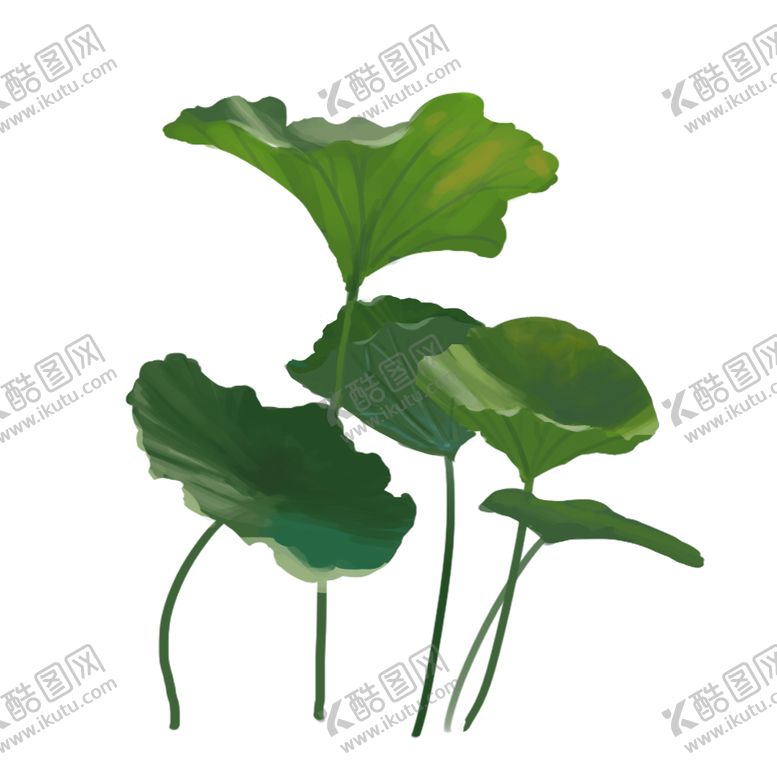 编号：94889809291250254871【酷图网】源文件下载-荷花荷叶插画卡通古风夏季素材