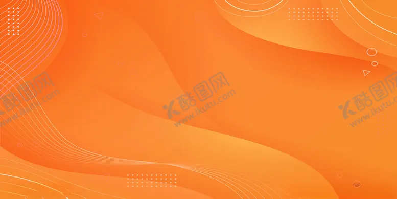 编号：59195502200136009443【酷图网】源文件下载-矢量唯美线条曲线橘色背景图片素