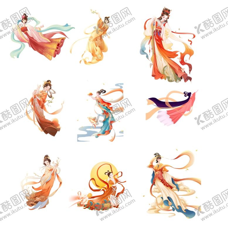 编号：21902306300514042625【酷图网】源文件下载-仙女形象插画