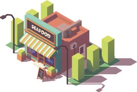 卡通城市建筑