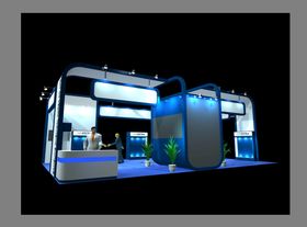 3D模型效果展厅设计图展位设计