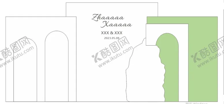 编号：30964701301755153754【酷图网】源文件下载-结婚背景展形KT板