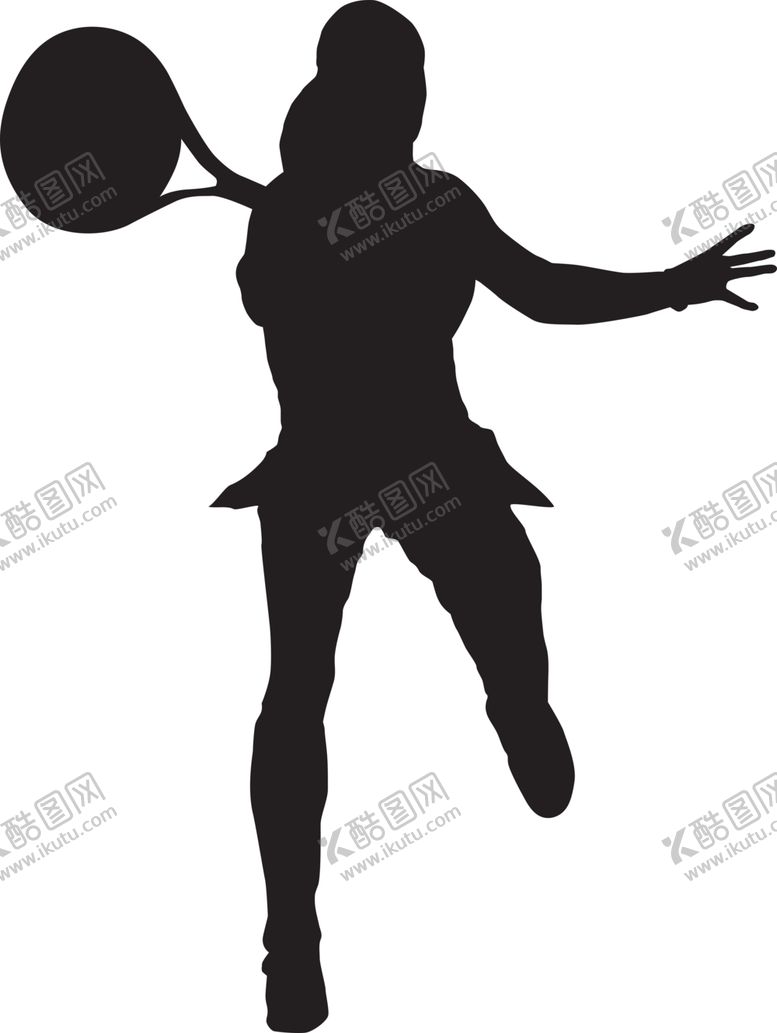 编号：20817109091923173272【酷图网】源文件下载-运动员剪影