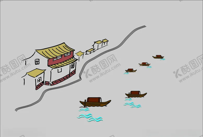 编号：57553207071554323154【酷图网】源文件下载-大坝树木河流古风水痕