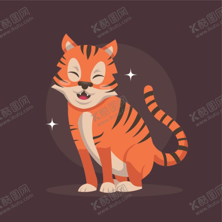 编号：33232609090627495724【酷图网】源文件下载-卡通老虎