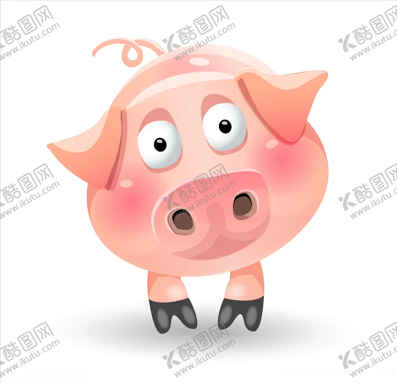 编号：34617406170804201356【酷图网】源文件下载-可爱小猪