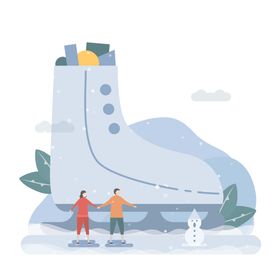 卡通情侣插画