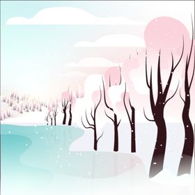 冬天背景壁纸下雪色