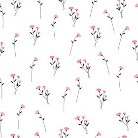 水彩清新无缝花纹