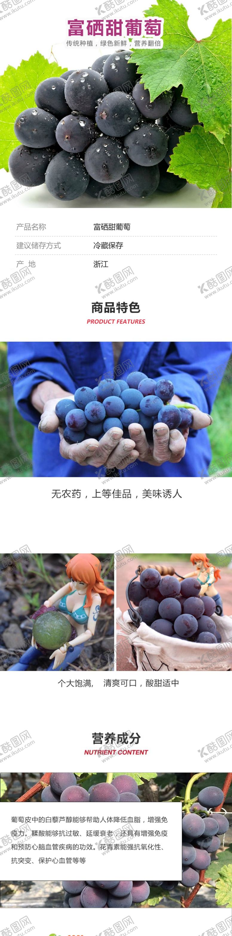 编号：17827810310632248729【酷图网】源文件下载-富硒甜葡萄