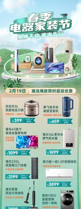 51劳动节家装节家具电器活动长图