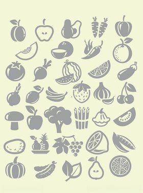 蔬菜水果图标集合