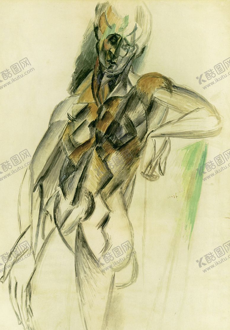 编号：10523404290710314125【酷图网】源文件下载-毕加索抽象绘画作品