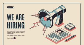 复古应用场景插画