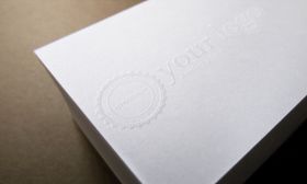logo样机压痕高档模切