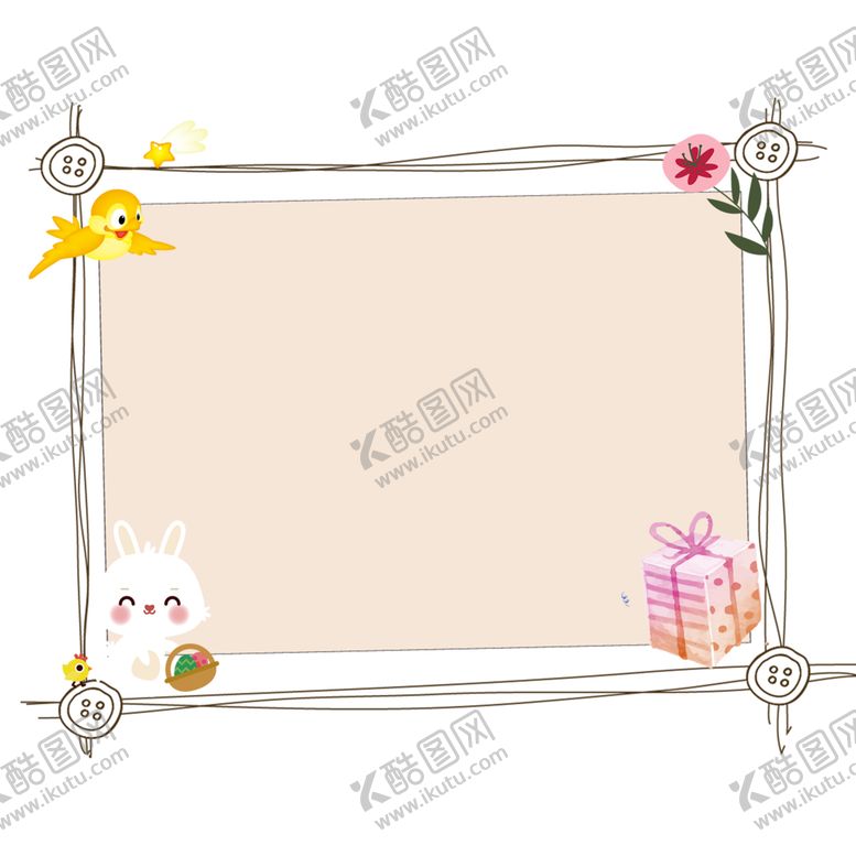 编号：60355907022044059841【酷图网】源文件下载-卡通边框简单创意边框
