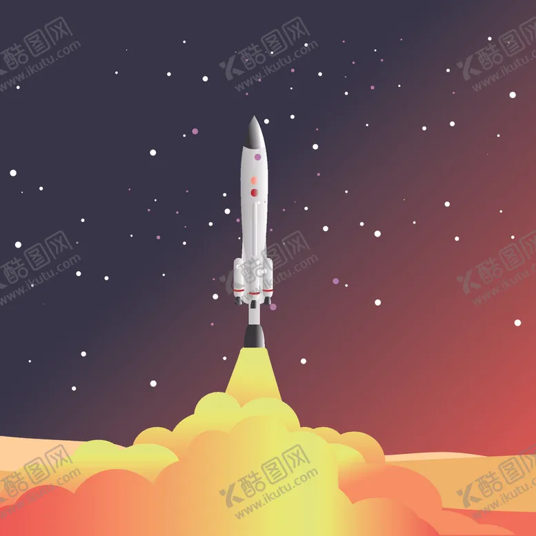 编号：67672607011700079045【酷图网】源文件下载-外太空宇航员主题插画