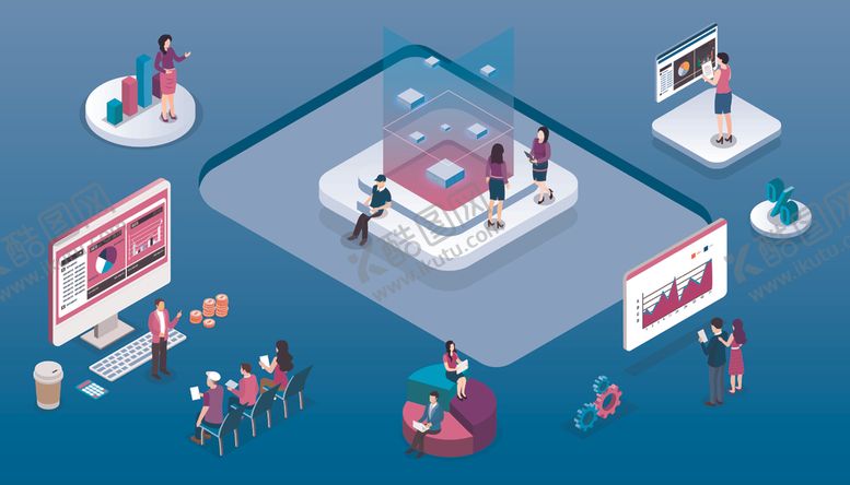 编号：79814809231645278747【酷图网】源文件下载-科技展会场景展示