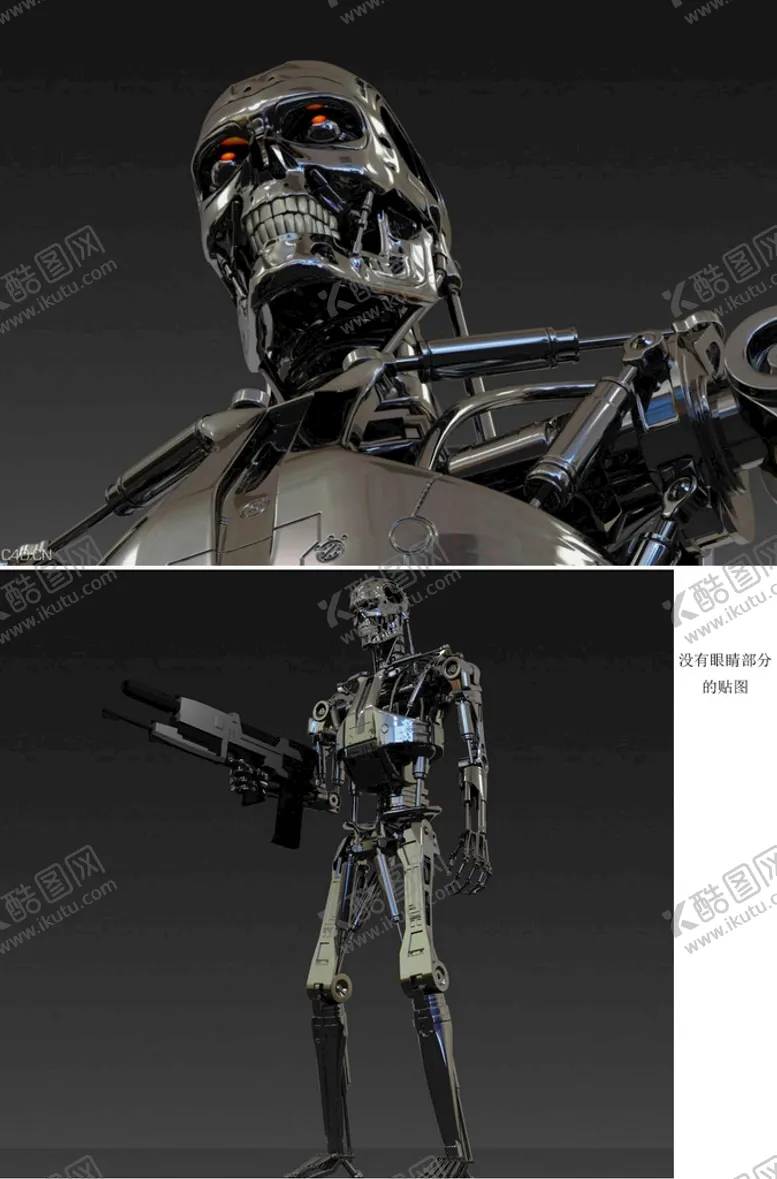 编号：12087401260604261609【酷图网】源文件下载-C4D模型炫酷机器人