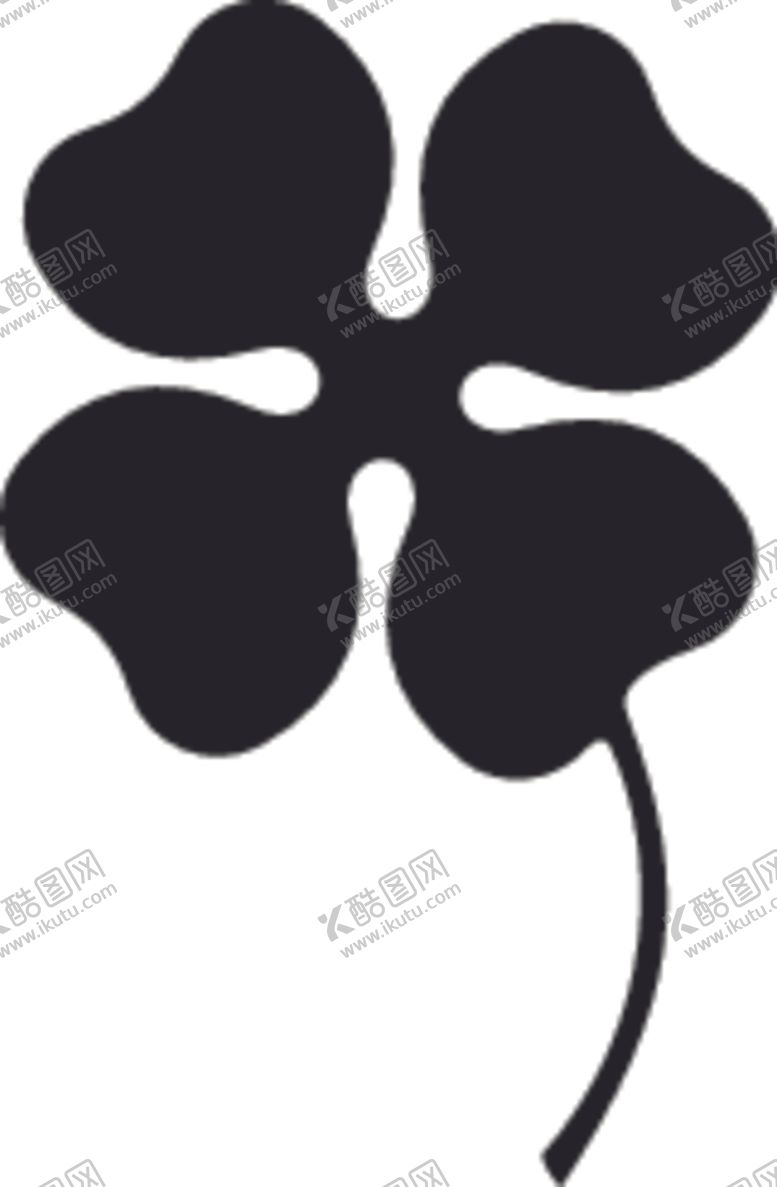 编号：24343910020955425175【酷图网】源文件下载-植物系列四叶草