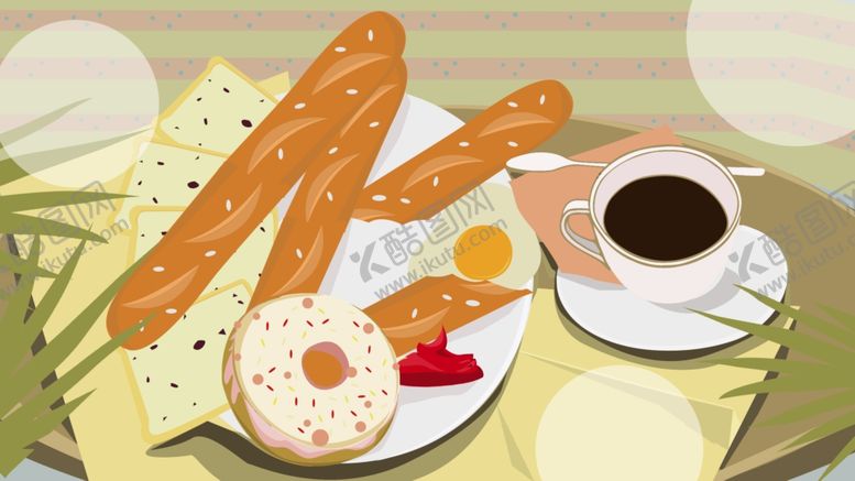 编号：94303110051037474237【酷图网】源文件下载-面包海报