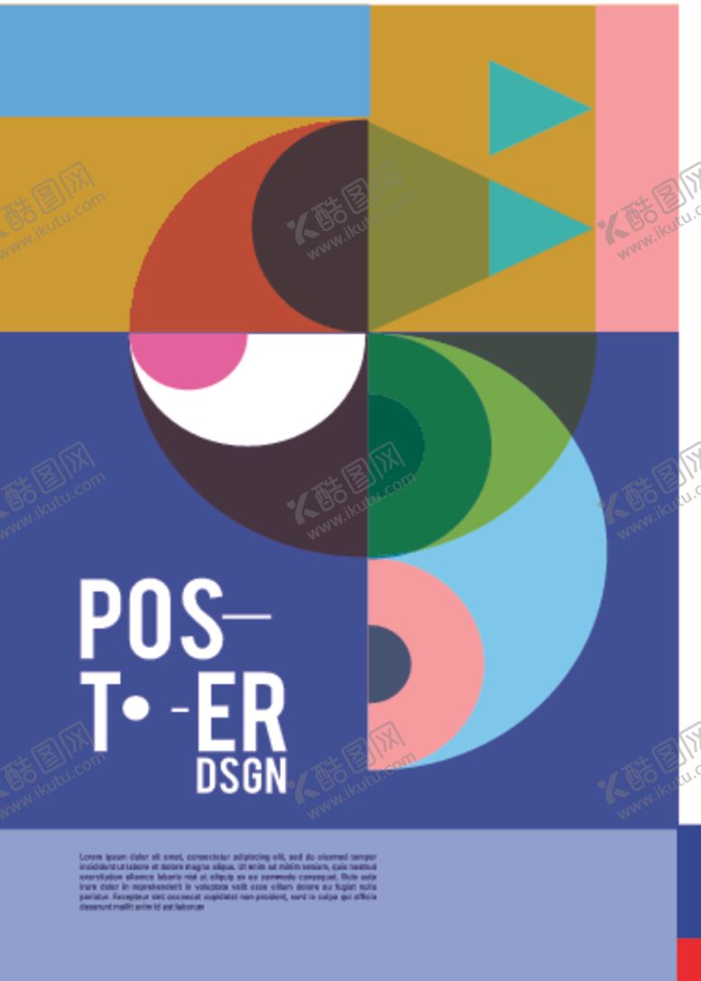 编号：81972010071229023651【酷图网】源文件下载-几何拼接创意海报图案