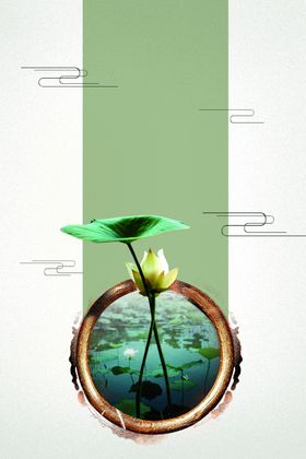 荷塘月色海报