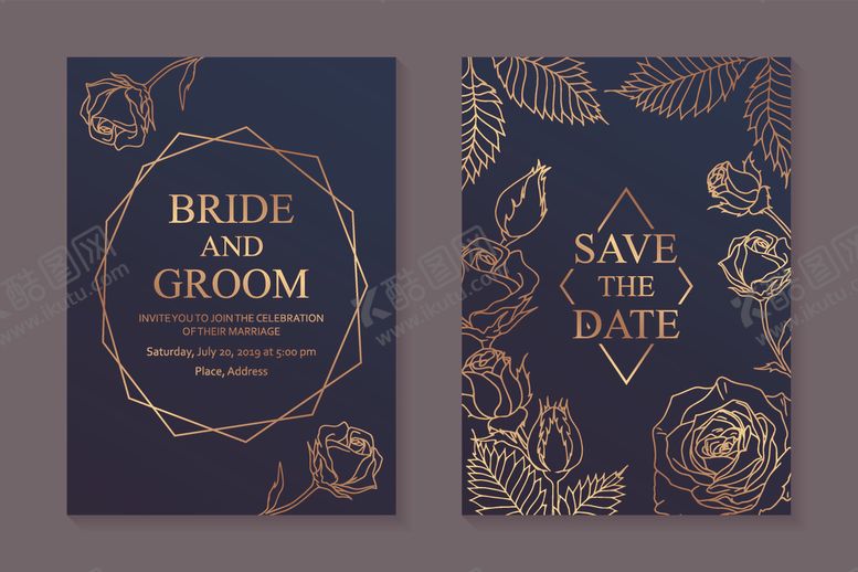 编号：93989103312257396828【酷图网】源文件下载-婚礼请柬