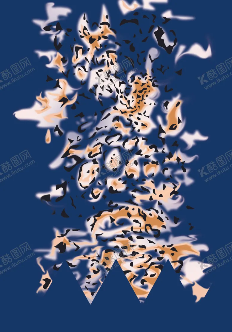 编号：55934012131303489408【酷图网】源文件下载-豹纹定位印花