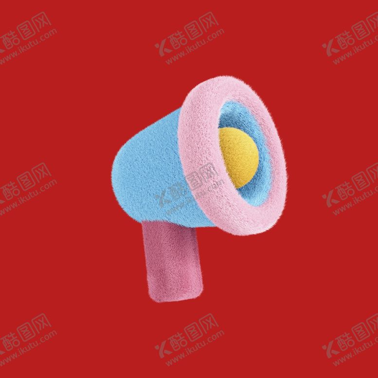 编号：70143301141336487633【酷图网】源文件下载-3D喇叭素材