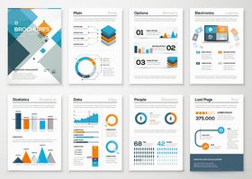 多样商务图表模板展示