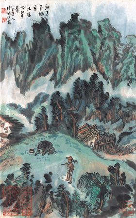 水墨传统国画山水