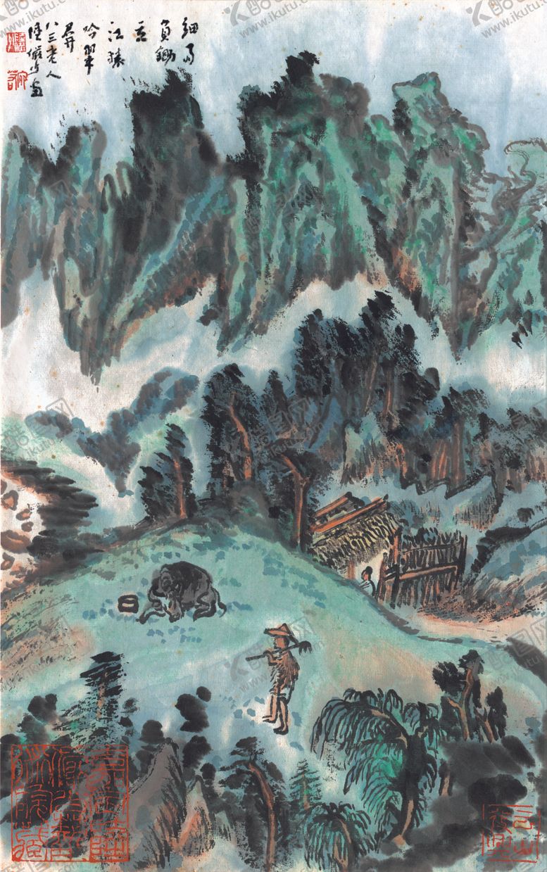 编号：76488906170251077489【酷图网】源文件下载-水墨传统国画山水