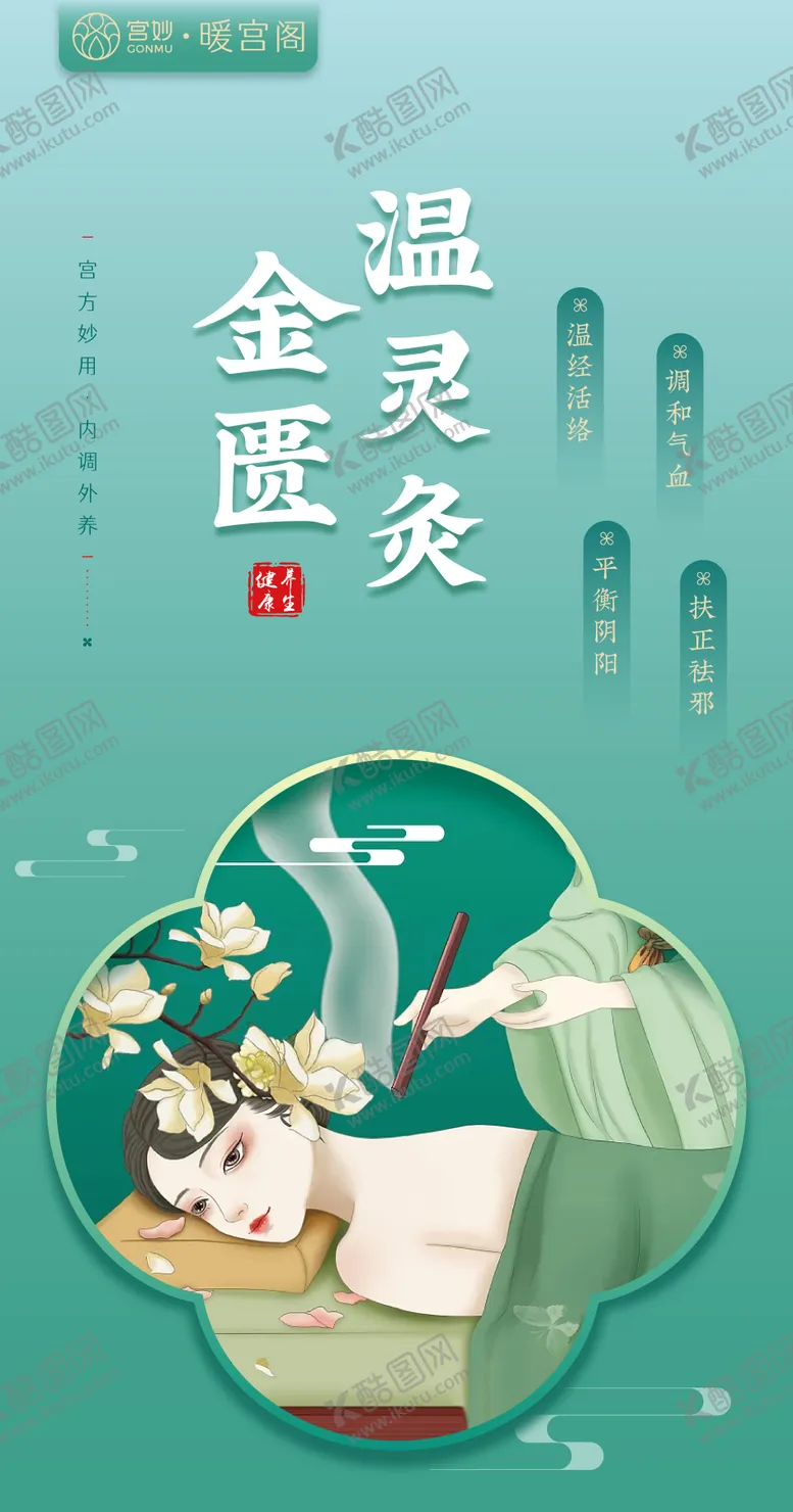 编号：66187503101406239485【酷图网】源文件下载-艾灸海报