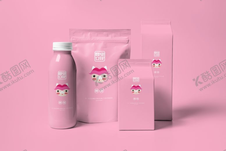 编号：94065410201533596062【酷图网】源文件下载-酸奶盒样机